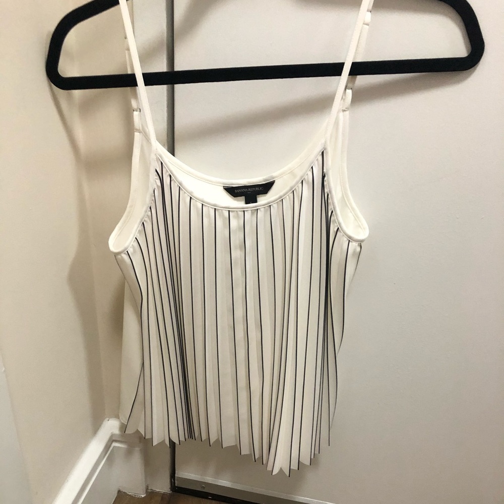 White and black stripped camisole